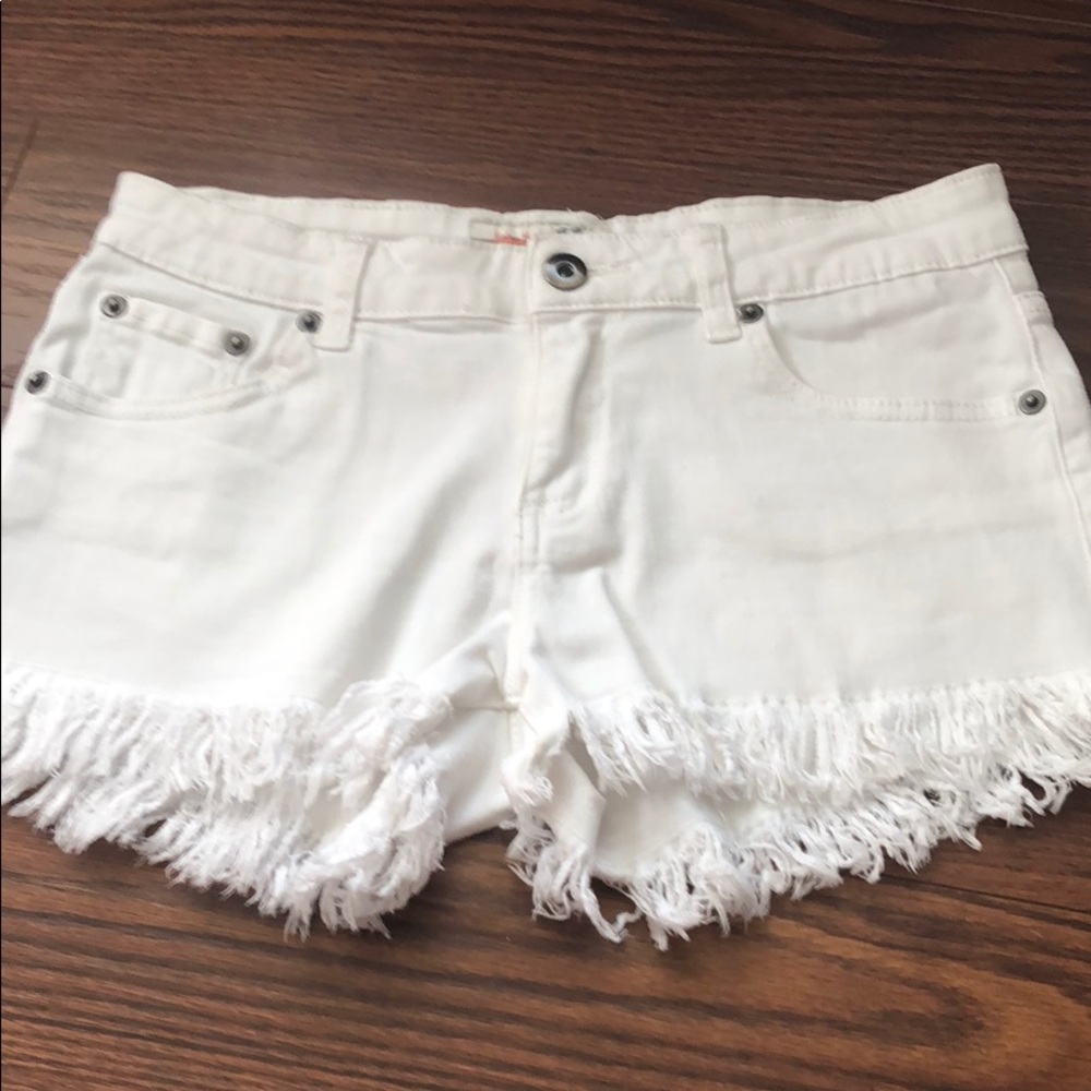 Vintage Havana white jean shorts kids